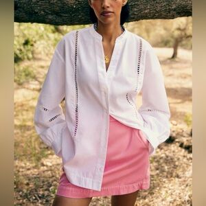 NWT Sezane x Holiday - Alejo shirt, ecru, size 38 (US6)